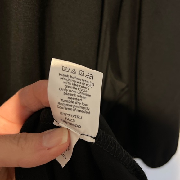 Draper James RSVP Plus Size Womens Midi Knit Wrap Dress Black Belted 3XL NWT - Picture 15 of 16